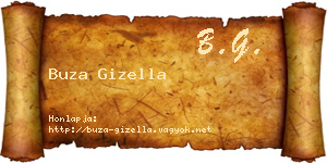 Buza Gizella névjegykártya