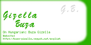 gizella buza business card